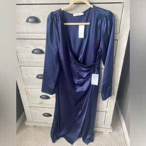 Lush by Nordstrom Silky Blue Dress